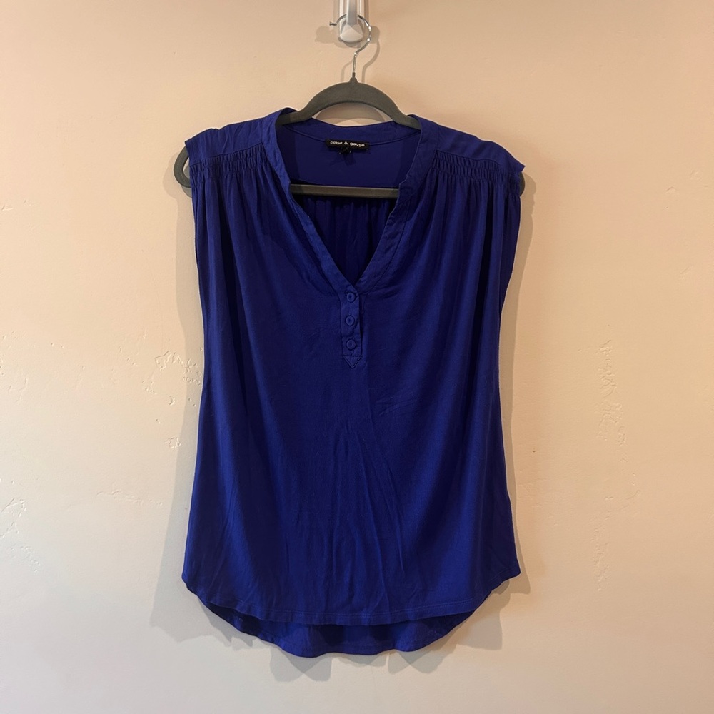 Cable & Gauge Royal Blue Women's Blouse